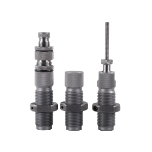 Hornady Custom Grade New Dimension Nitride with Taper Crimp 9mm Luger Sizing, Expanding, Bullet Seating 3 Die Set