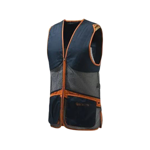 Beretta Men's Full Mesh Shooting Vest Total Eclipse Blue/Gray Medium