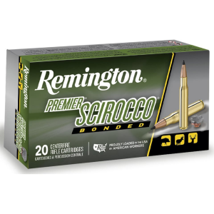 Remington Premier 270 Winchester Ammo 130 Grain Swift Scirocco II Bonded Polymer Tip Box of 20