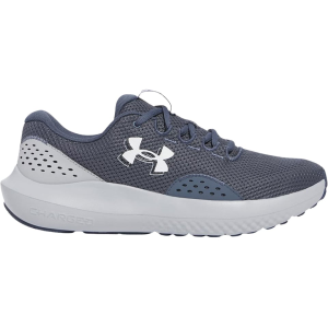 Under Armour Charged Surge 4 Running Shoes Synthetic Downpour Gray/Mod Gray/White Men's 12.5 D