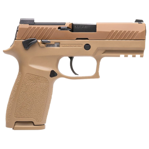 Sig Sauer P320 M18 California Compliant 9mm Luger Pistol 3.9" Barrel 10+1 Round Coyote Brown Slide Coyote Tan Grip Coyote Tan Frame
