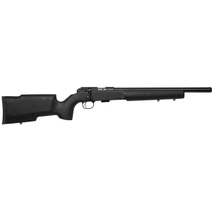 CZ 457 Pro Varmint Bolt Action Rifle 22 Long Rifle 16.5" Black Threaded Barrel Blued Frame Black Fixed Stock