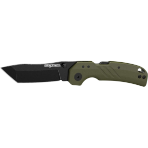 Cold Steel Engage Pocket Knife 3" Tanto Point 4116 Stainless Steel Black Stonewash Blade Glass Filled Nylon Handle OD Green
