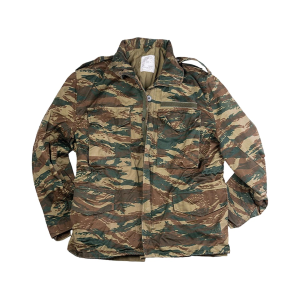 Military Surplus Greek M65 Field Jacket Grade 2 Lizard Camo XL