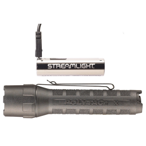 Streamlight PolyTac X Rechargeable Flashlight 18650 Battery Black