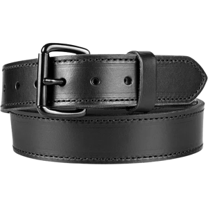 CrossBreed Classic Gun Belt 1-1/2" Leather Black Buckle Black 36"