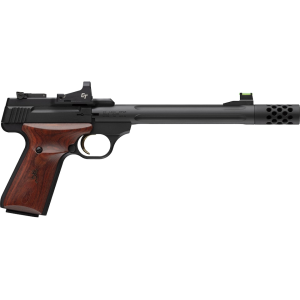 Browning Buck Mark Hunter 22LR Pistol 7.65" Threaded Barrel 10+1 Round Black Slide Rosewood Grip Black Frame