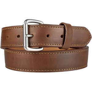 CrossBreed Classic Gun Belt 1-1/2" Leather Stainless Buckle Brown 34"