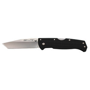 Cold Steel Air Lite Pocket Knife 3.5" Tanto Point AUS-10 Satin Blade G-10 Handle Black