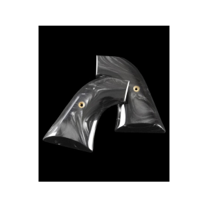 Hogue Cowboy Grips for Ruger XR3 Blackhawk, New Vaquero Black Pearl Polymer