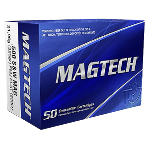 Magtech 500 S&W Magnum Ammo 325 Grain Full Metal Jacket Box of 20