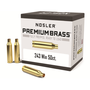 Nosler Premium 243 Winchester Brass Box of 50