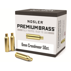 Nosler Premium 6mm Creedmoor Brass Box of 50