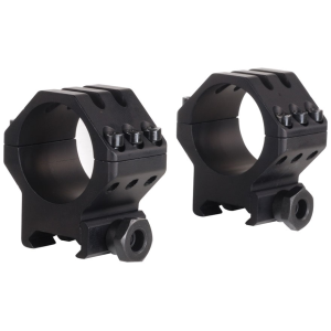 Weaver Tactical 6 Hole Picatinny 30mm Scope Rings Matte Black Medium