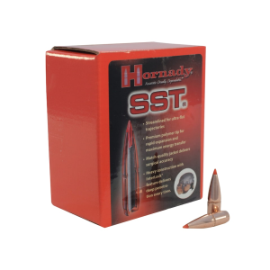 Hornady InterLock SST 338 Caliber (338 Diameter) Bullets 200 Grain Polymer Tip with Cannelure Box of 100