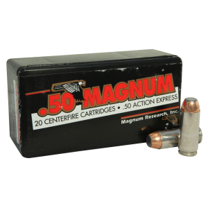 Magnum Research 50 Action Express Ammo 350 Grain Jacketed Soft Point Box of 20