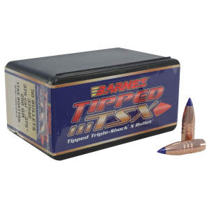 Barnes TTSX (Tipped Triple-Shock X) 375 Caliber (375 Diameter) Bullets 250 Grain Polymer Tip Box of 50