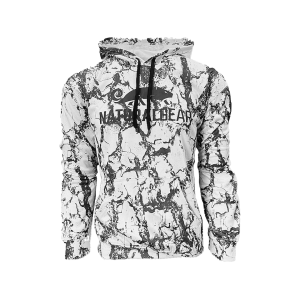 Natural Gear Men's Snow Hoodie Polyester Snow Camo Large - Natural Gear