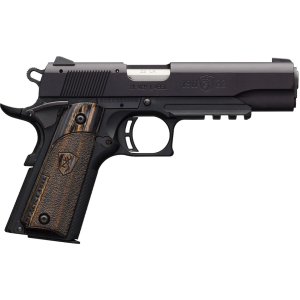 Browning 1911-22 Black Label 22LR Pistol 4.25" Barrel 10+1 Round Matte Black Slide Brown Grip Matte Black Frame Rail