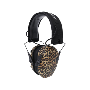 Walker's Razor Slim Low Profile Electronic Ear Muffs Leopard