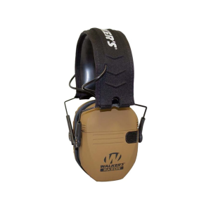 Walker's Razor Slim Low Profile Electronic Ear Muffs Battle Brown