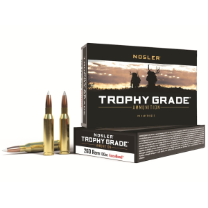 Nosler Trophy Grade 260 Remington Ammo 130 Grain Nosler AccuBond Bonded Polymer Tip Box of 20