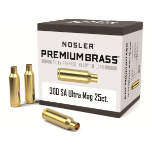 Nosler Premium 300 Remington Short Action Ultra Magnum Brass Box of 25