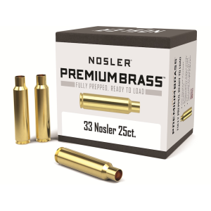 Nosler Premium 33 Nosler Brass Box of 25