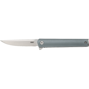 CRKT CEO Compact Pocket Knife 2.61" Drop Point 1.4116 Satin Blade Glass Reinforced Nylon (GRN) Handle Blue