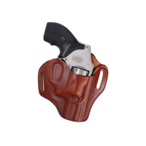 Bianchi 57 Remedy OWB Holster Right Hand S&W J Frame Leather Tan