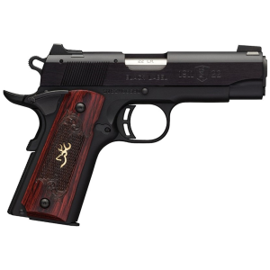 Browning 1911-22 Black Label Medallion 22LR Pistol 3.63" Barrel 10+1 Round Black Slide Rosewood Grip Black Frame