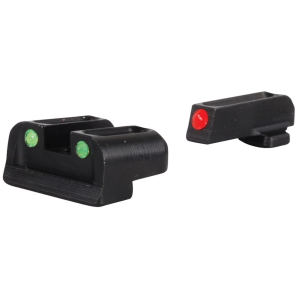 TRUGLO Fiber Optic Sight Set for Springfield XD, XDM Steel Fiber Optic Red Front, Green Rear