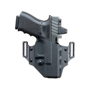 Crucial Concealment Covert OWB Holster Right Hand Glock 19, 23, 32 Kydex Black