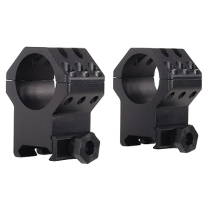 Weaver Tactical 6 Hole Weaver 1" Scope Rings Matte Black Ultra-High