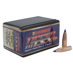 Barnes TTSX (Tipped Triple-Shock X) 338 Caliber (338 Diameter) Bullets 210 Grain Polymer Tip Box of 50
