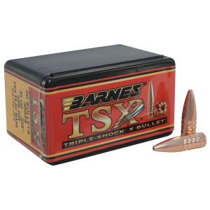 Barnes TSX (Triple-Shock X) 35 Caliber (358 Diameter) Bullets 225 Grain Solid Hollow Point Box of 50