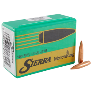 Sierra MatchKing 6.5mm, 264 Caliber (264 Diameter) Bullets 142 Grain Jacketed Hollow Point Box of 100