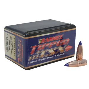 Barnes TTSX (Tipped Triple-Shock X) 35 Caliber (358 Diameter) Bullets 200 Grain Polymer Tip Box of 50