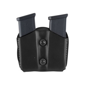 DeSantis Gunhide Single Stack Double Magazine Pouch 45 ACP, 10mm Magazine Leather Black