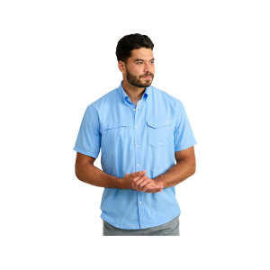 Huk Men's Tidepoint Shirt Marolina Blue Medium