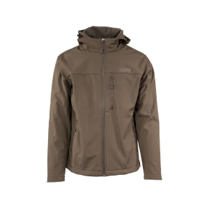 MidwayUSA Men's Firesteel Hooded Softshell Jacket Hawk Brown 3XL