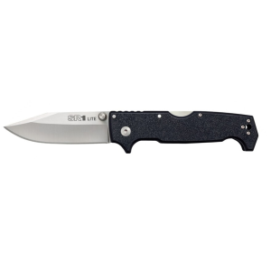 Cold Steel SR1 Lite Pocket Knife 4" Clip Point 8Cr13MoV Satin Blade Griv-Ex Handle Black