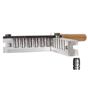 Lee 6 Cavity Bullet Mold 452-300-RF 45 Colt (Long Colt), 454 Casull (452 Diameter) 300 Grain Flat Nose Gas Check