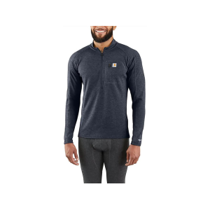 Carhartt Men's Force Midweight Long Sleeve Quarter Zip Base Layer Shirt Navy Heather XL