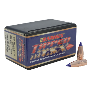 Barnes TTSX (Tipped Triple-Shock X) 35 Caliber (358 Diameter) Bullets 180 Grain Polymer Tip Box of 50