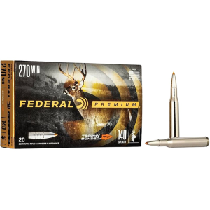 Federal Premium 270 Winchester Ammo 140 Grain Trophy Bonded Polymer Tip Box of 20