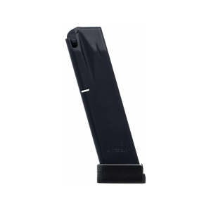 Mec-Gar Competition Magazine for Beretta 92FS, 92G, 92X, M9 9mm 20-Round Steel Anti-Friction Black