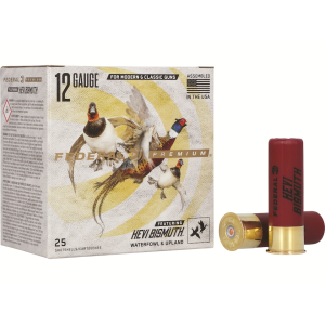Federal Premium Hevi-Bismuth 12 Gauge Ammo 2-3/4" #5 Bismuth Shot 1-1/4 oz Case of 250 (10 Boxes of 25) - Federal Premium
