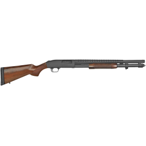 Mossberg 590 Retrograde Pump 12 Gauge Shotgun 20" Blued Barrel Wood Field Stock