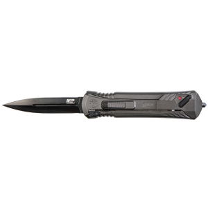 Smith & Wesson M&P OTF Assisted Opening Knife 3.5" Spear Point AUS-8 Stainless Steel Blade Aluminum Handle Black